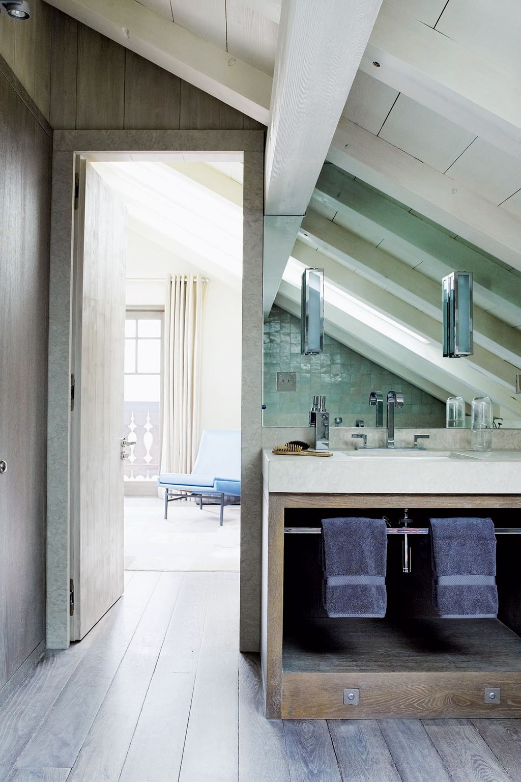 Image may contain Building Housing Loft Indoors and Attic