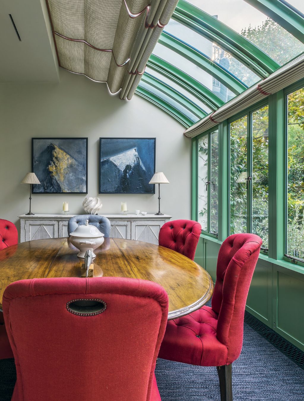 Image may contain Room Indoors Furniture Chair Interior Design Living Room Meeting Room Conference Room and Housing