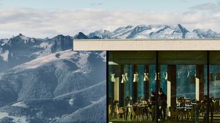 Image may contain Nature Outdoors Human Person Mountain Building Scenery and Ice