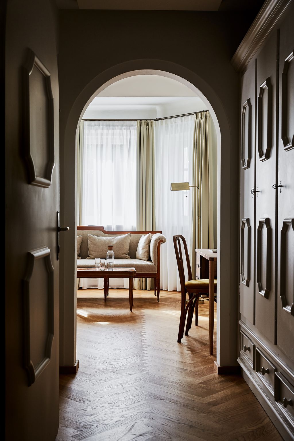 Image may contain Flooring Furniture Chair Floor Room Indoors Wood Living Room and Interior Design