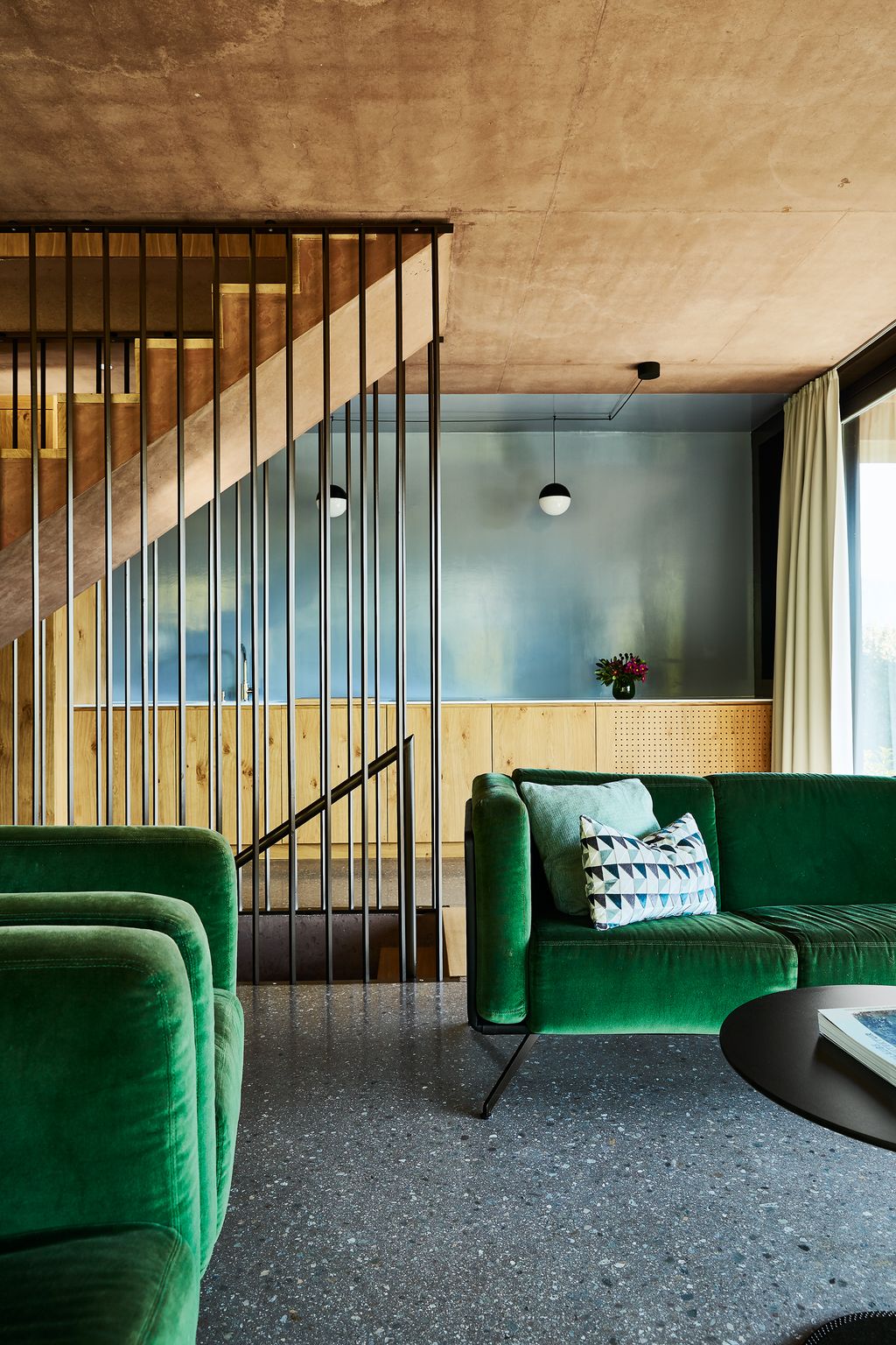 The chic sitting room at Villa Baronessa which offers an ideal base to explore South Tyrols wine route.