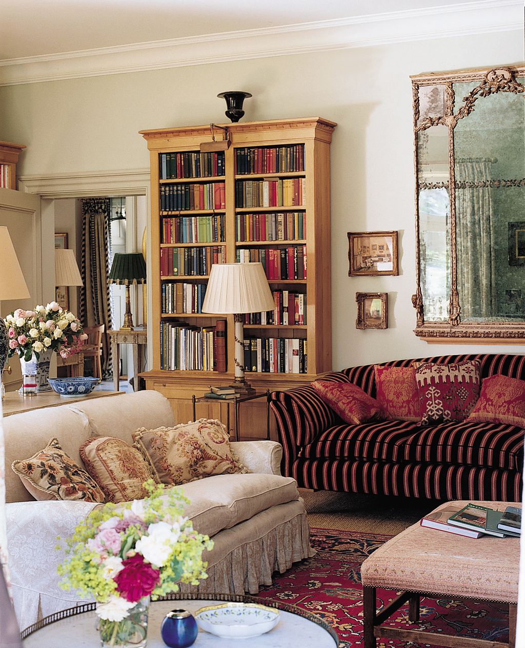 In the pretty drawing room the emphasis is on comfort.