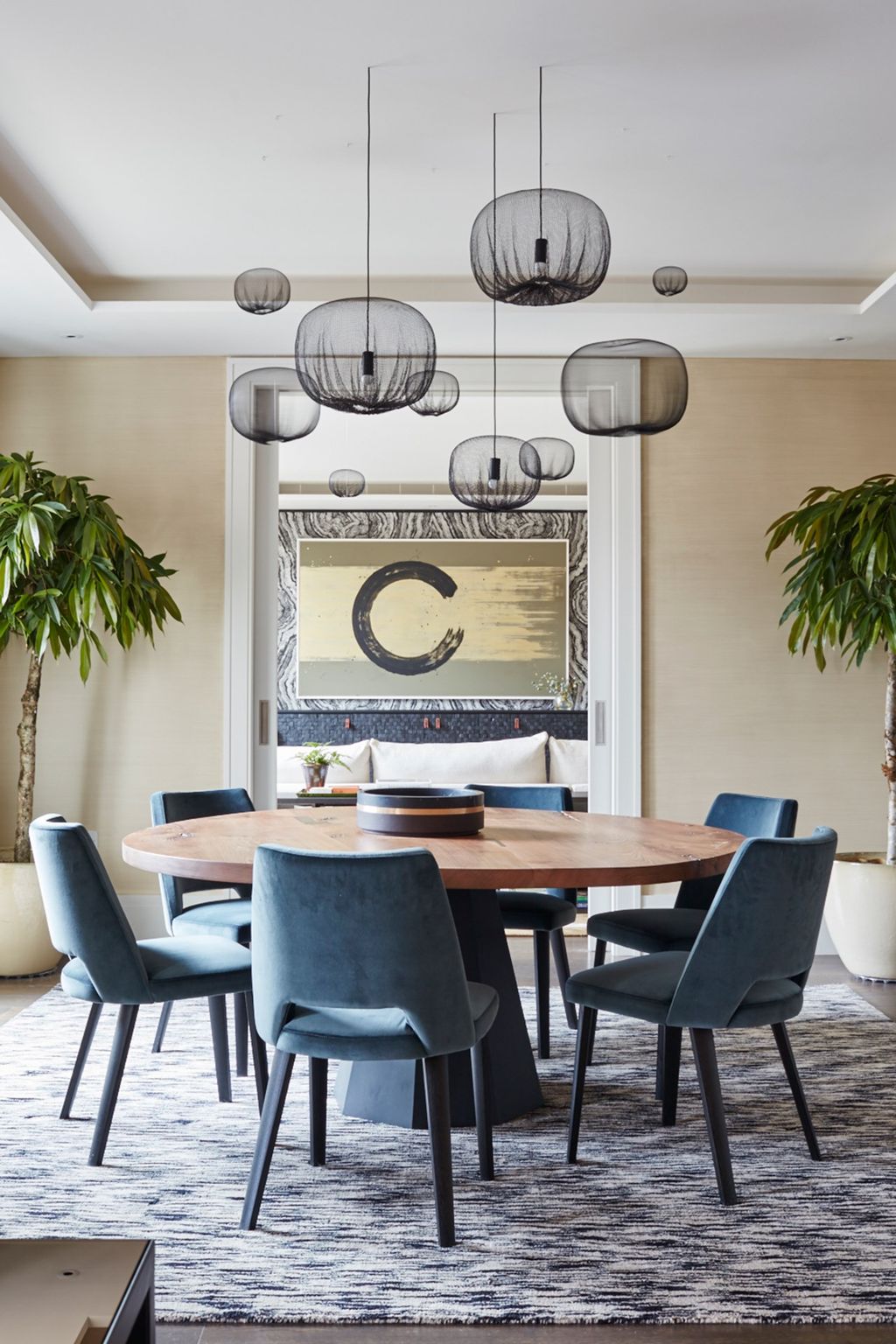 Image may contain Furniture Chair Room Indoors Dining Room Dining Table Table and Interior Design