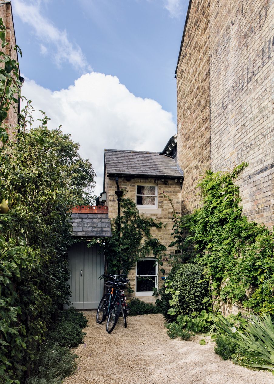 Laura has made the most of every inch of space. On the left of the driveway she has trained pear trees of different...