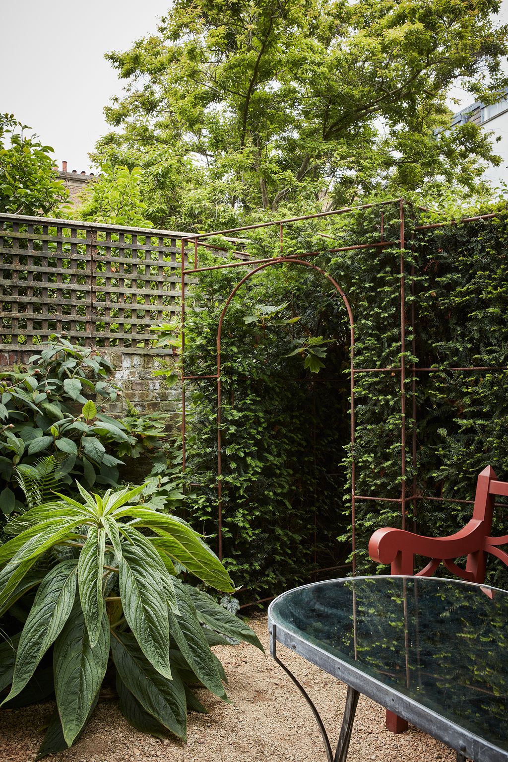 Image may contain Garden Outdoors Arbour Plant and Patio