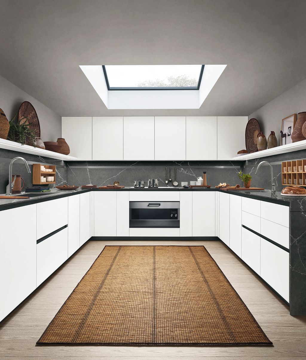 Combining practicality with style Antonio Citterios ‘Thea collection for Arclinea is shown here with cupboard fronts in...