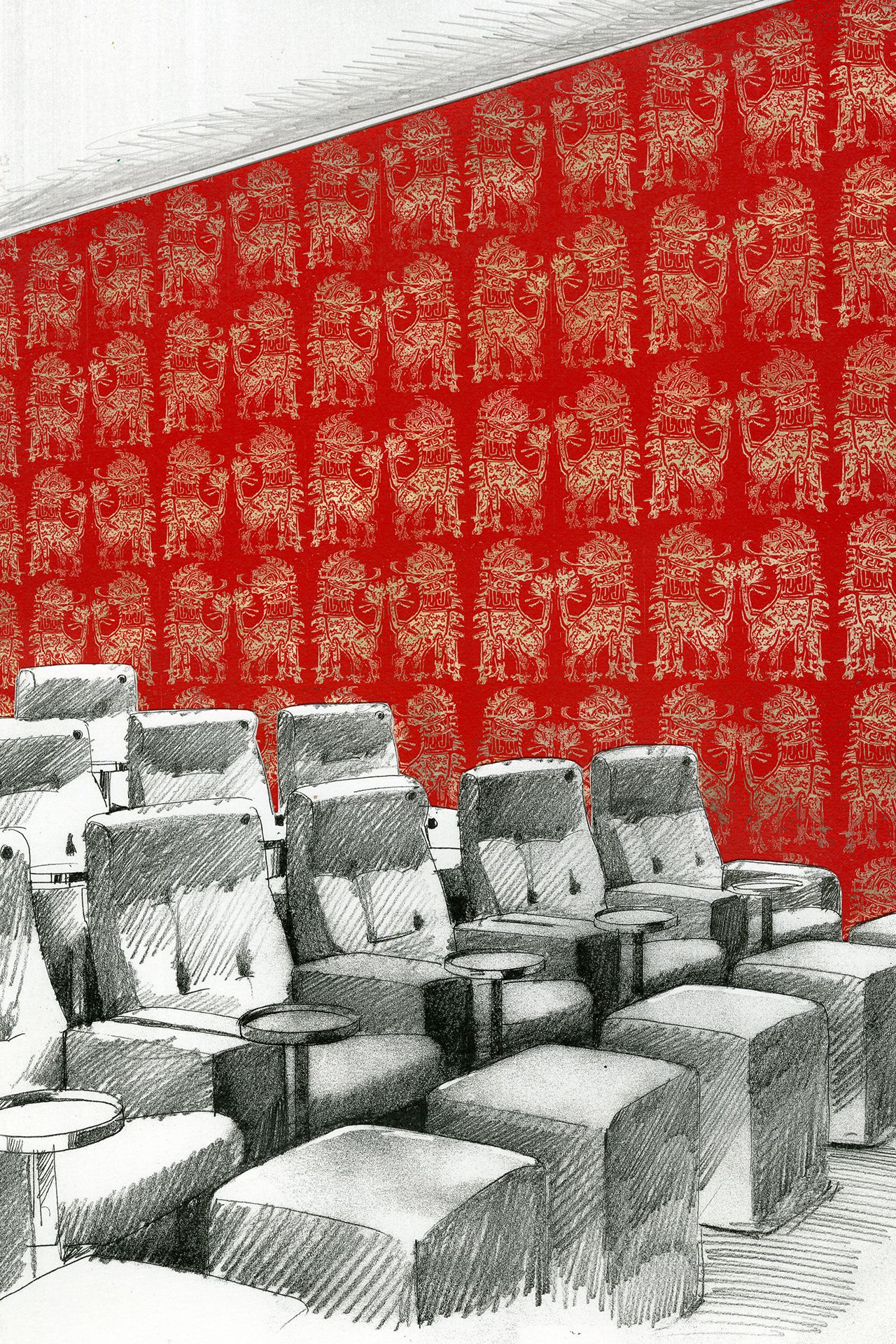 Image may contain Furniture Chair Interior Design Indoors Room Auditorium Hall Theater and Rug