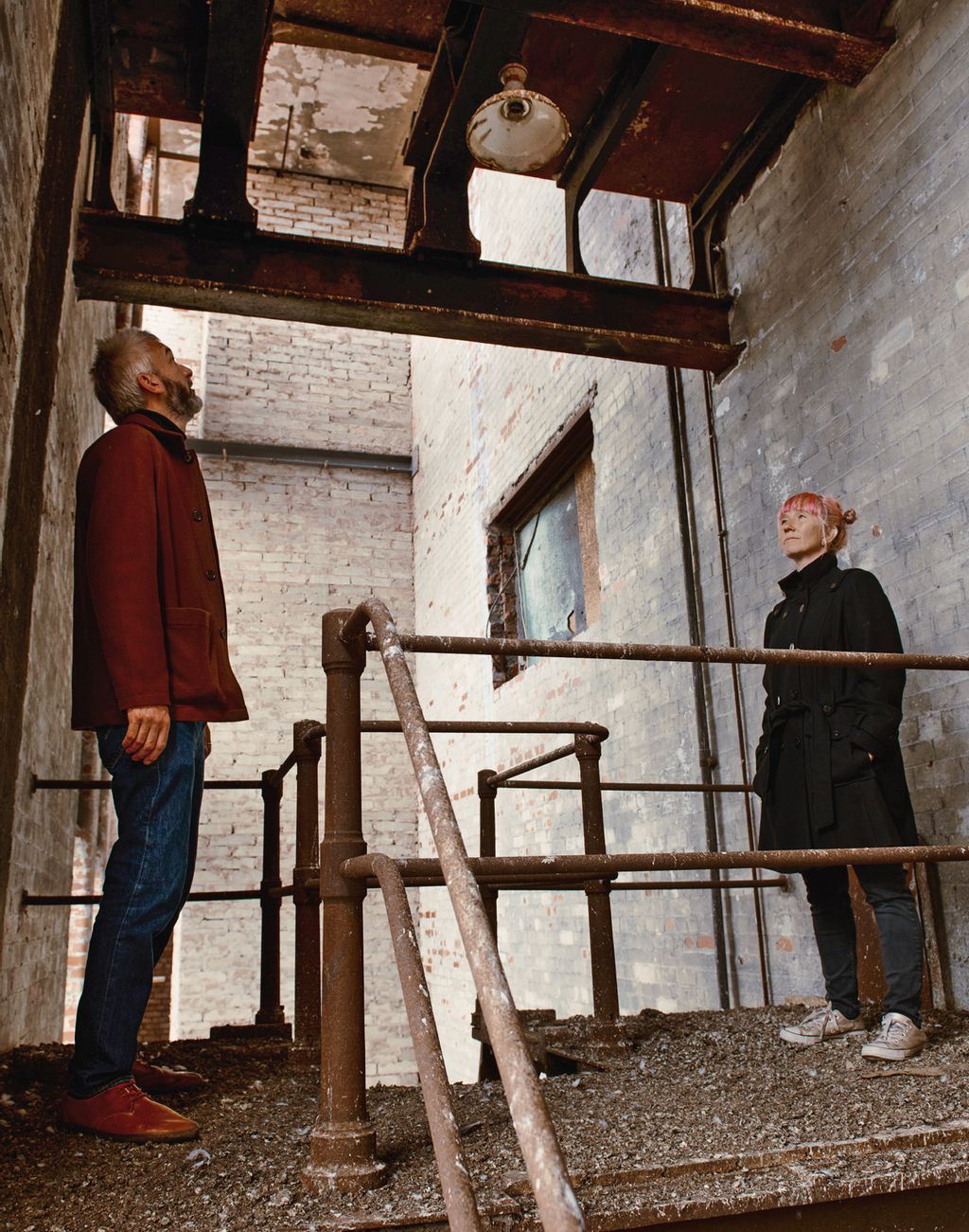 Image may contain Human Person Pants Clothing Apparel Wood Footwear Shoe Plywood Construction Denim and Jeans