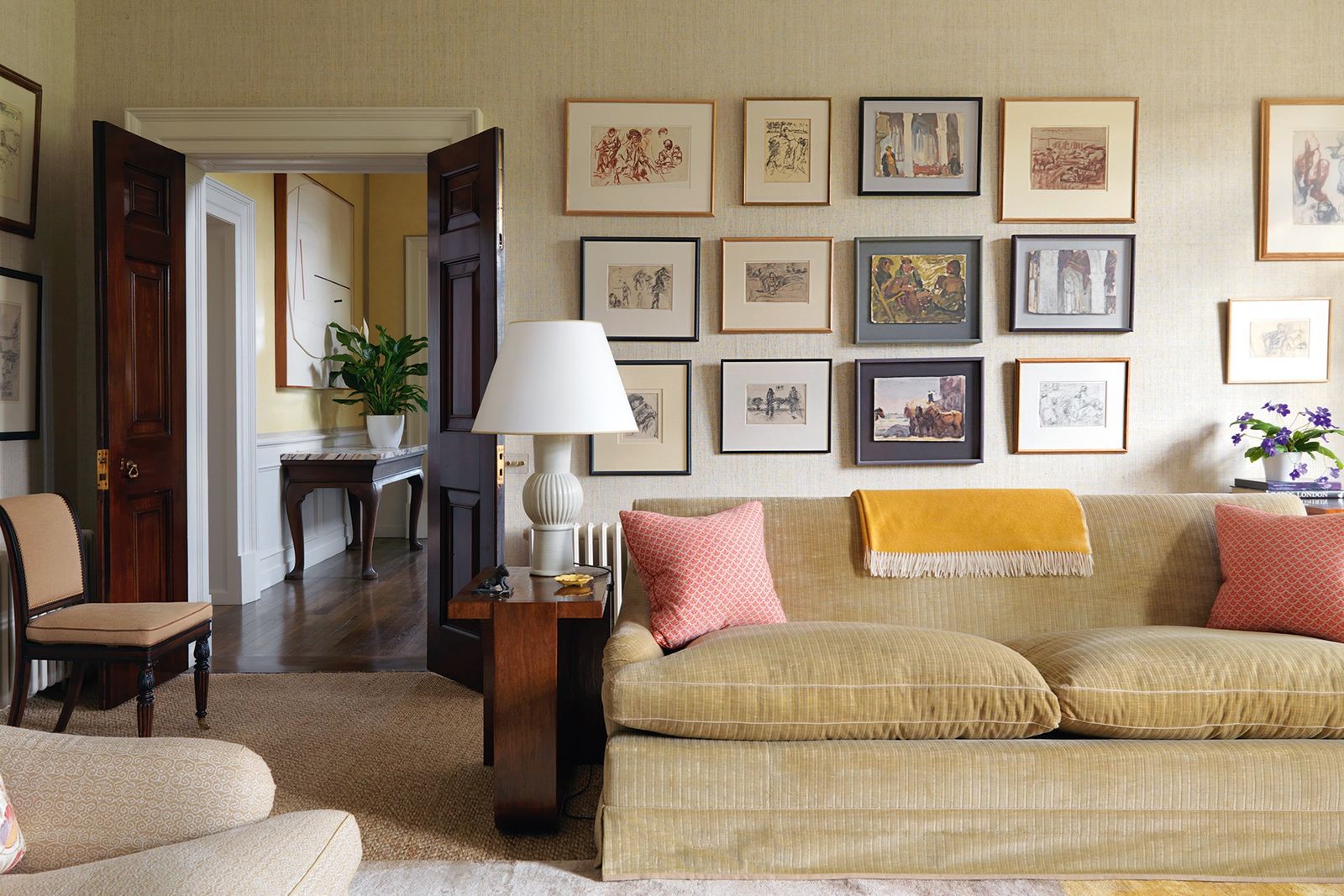A sitting room in a country house by Veere Grenney