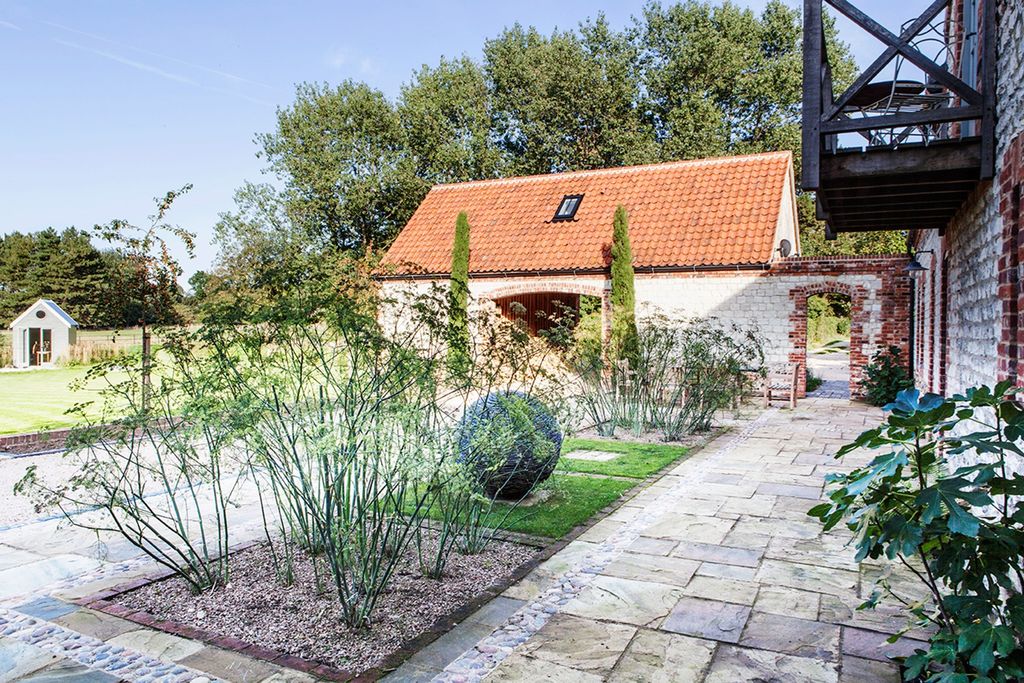 Garden  White Country Barn Conversion | Real Homes