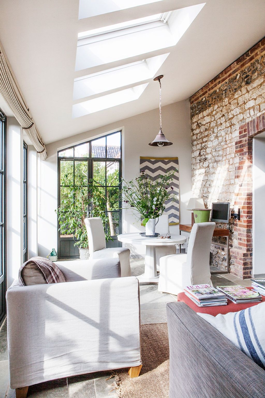 Conservatory  White Country Barn Conversion | Real Homes