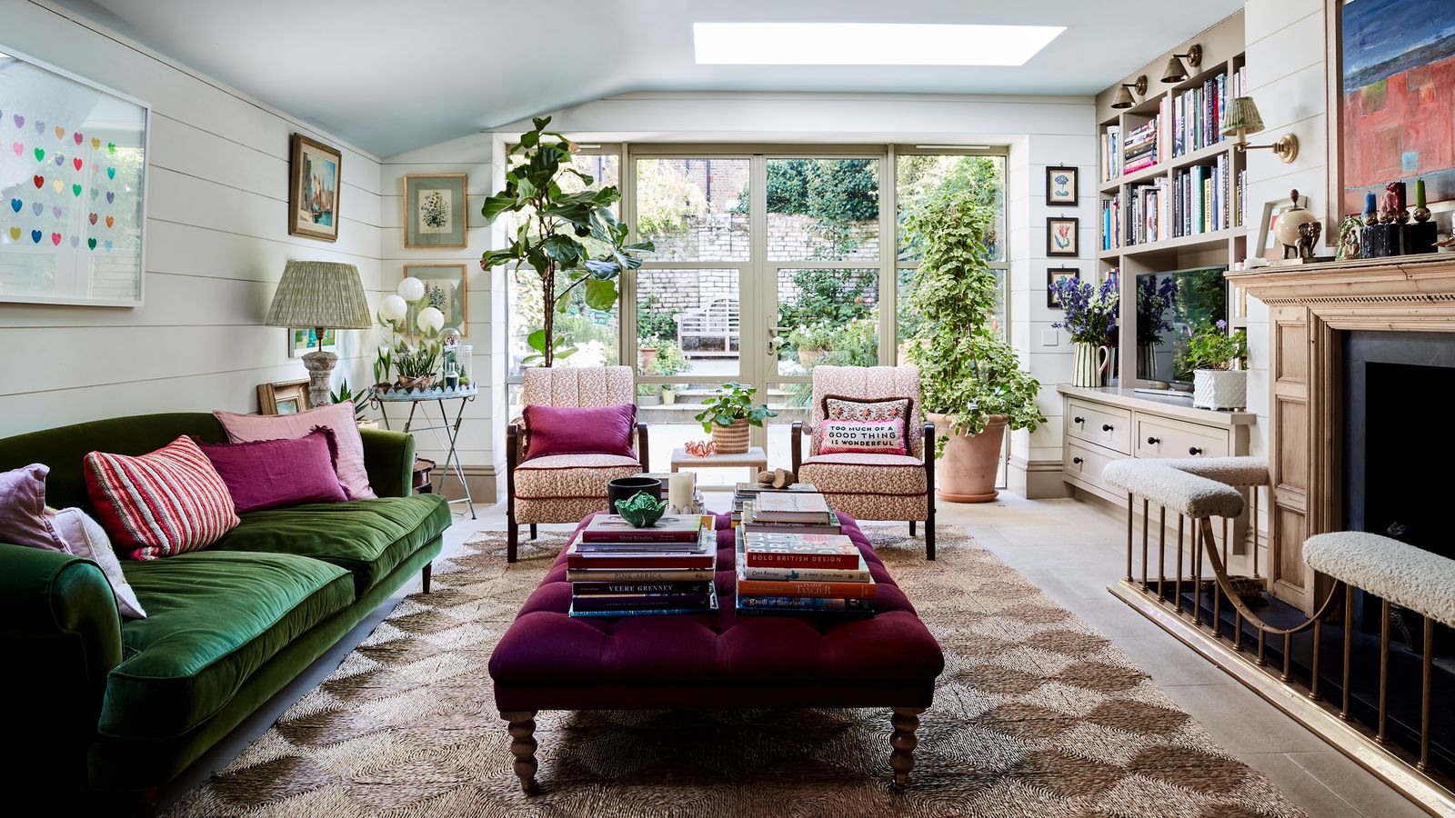 Image may contain: Furniture, Living Room, Indoors, Room, Cushion, Chair, Pillow, Interior Design, Rug, and Couch