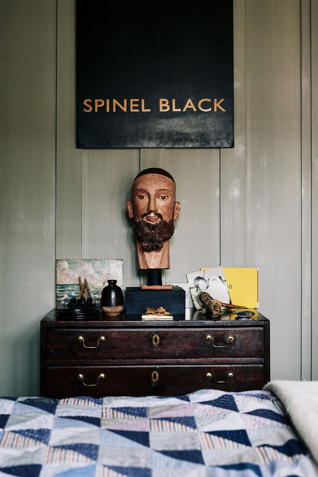 Image may contain Furniture Cabinet Dresser Bed and Tabletop