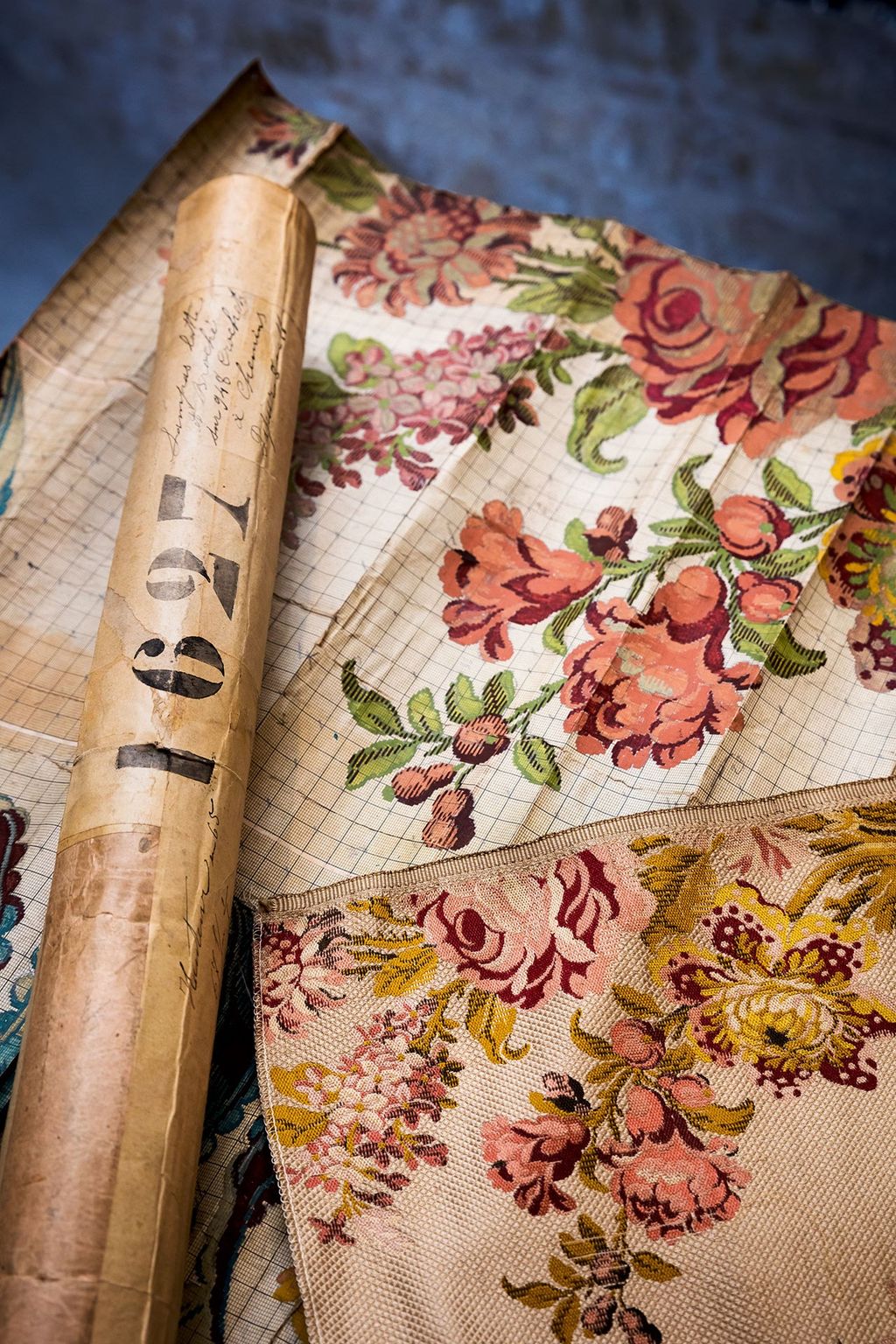 Original paper plan of a La Manach design | Le Manach  Woven from the archives | Decoration