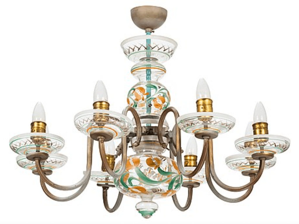 1940s Finnish Chandelier €1450 from Bukowski's.  We actually recently purchased this antique chandelier from Bukowskis...