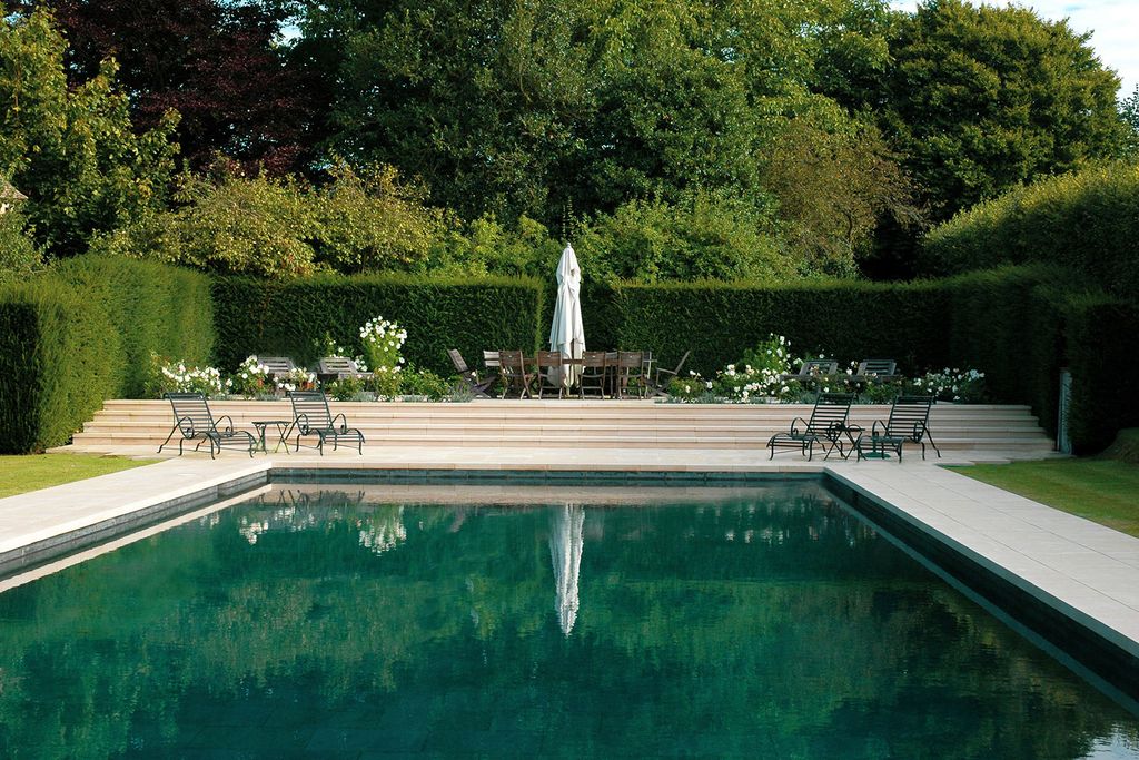 Image may contain Water Furniture and Bench