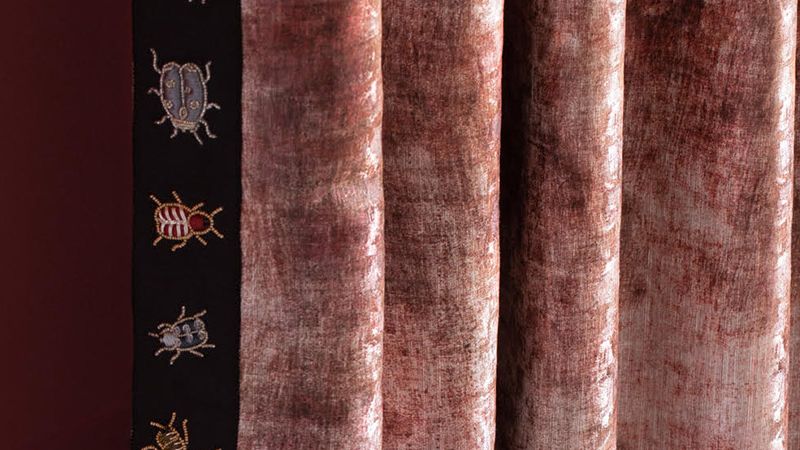 Image may contain Curtain