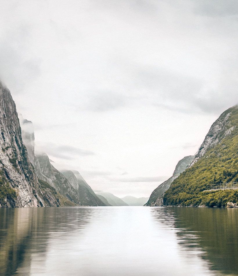 In June the sun rises over Lysefjord at about 4.30am and sets just before 11pm.