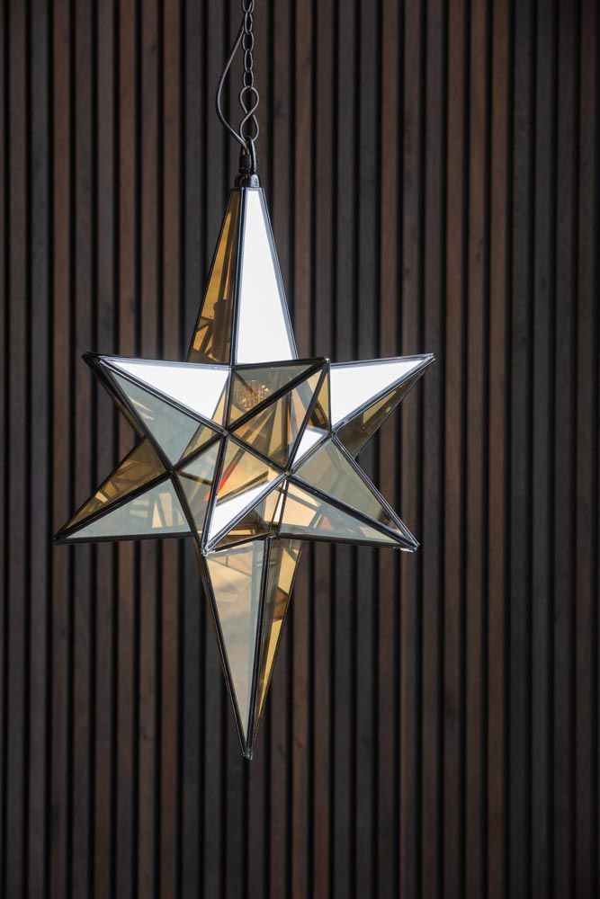 Image may contain Symbol Star Symbol and Lamp