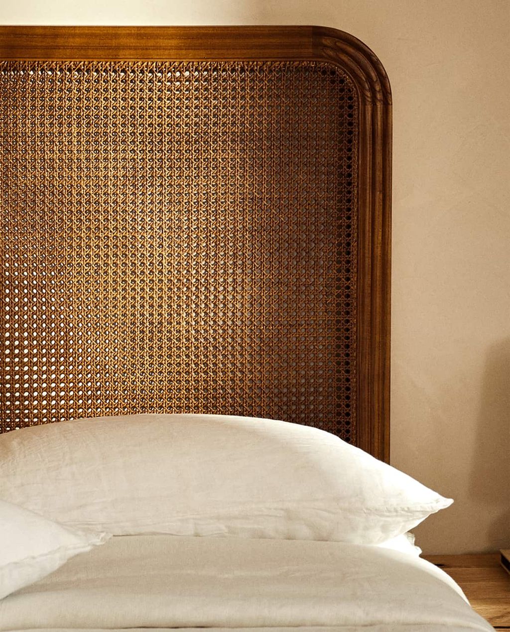 Ash and Rattan Headboard 349.99.  buttongroup  Shop now