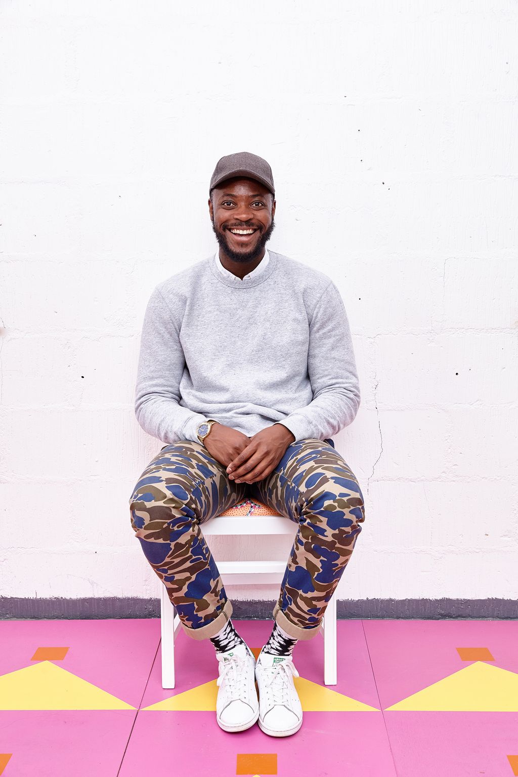 Image may contain Clothing Apparel Human Person Pants Footwear Sleeve Shoe and Long Sleeve