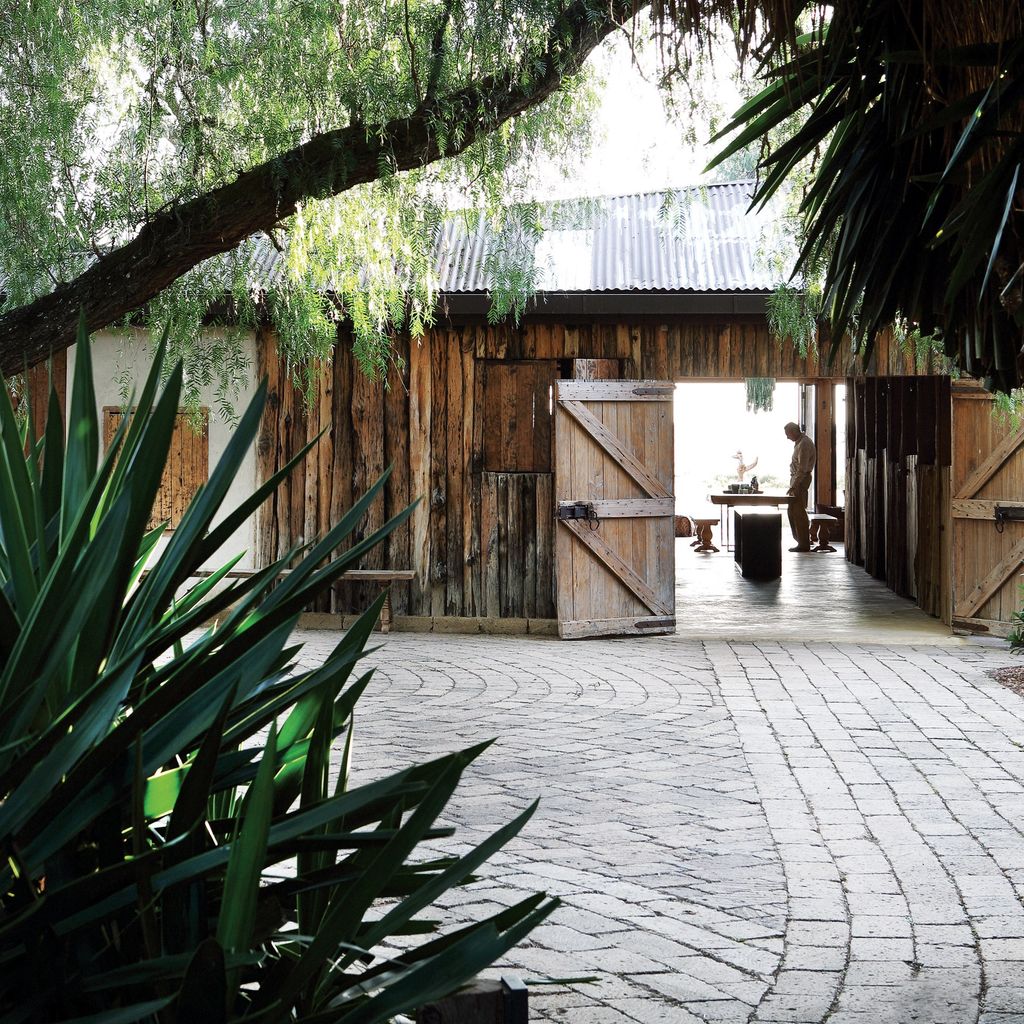 In Segera the Kenyan retreat and eco lodge belonging to businessman and entrepreneur Jochen Zeitz an old stable block...