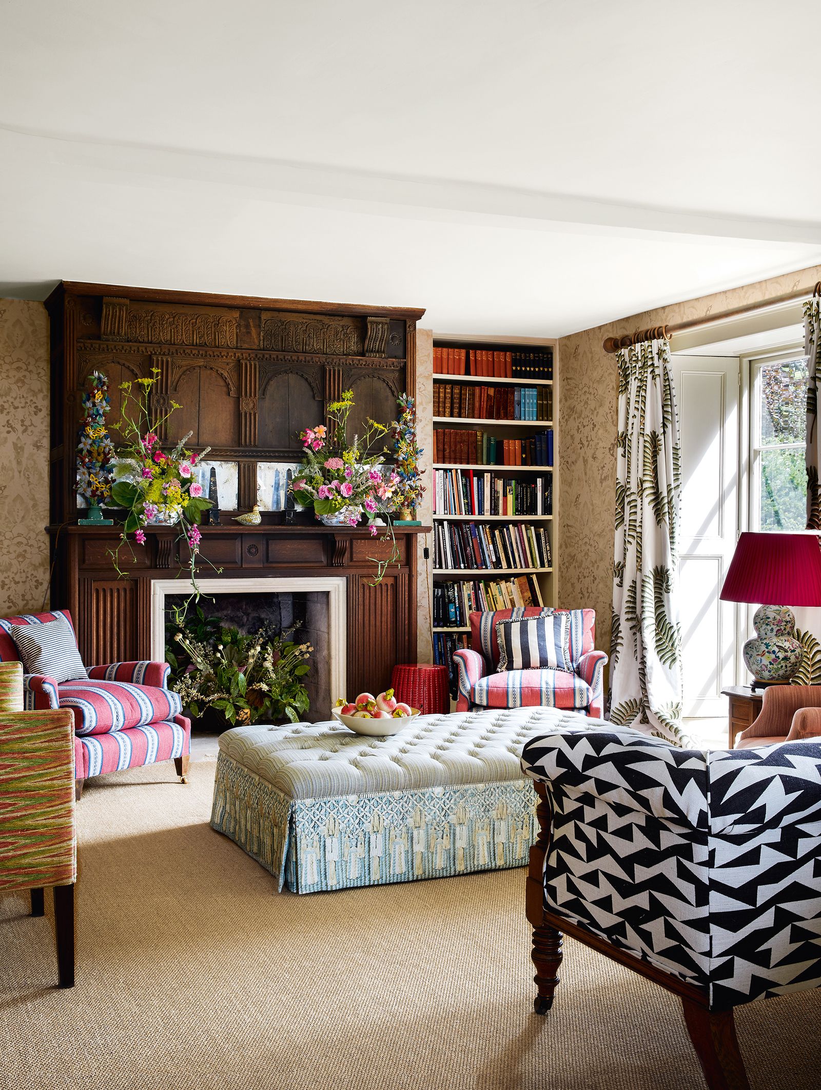 Wall to wall carpet in Richard Smith and Andrew Blackman's 17thcentury house