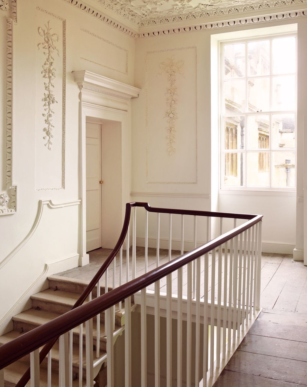 The Northamptonshire country house Apethorpe Palace is shown here after an intense period of restoration but before any...