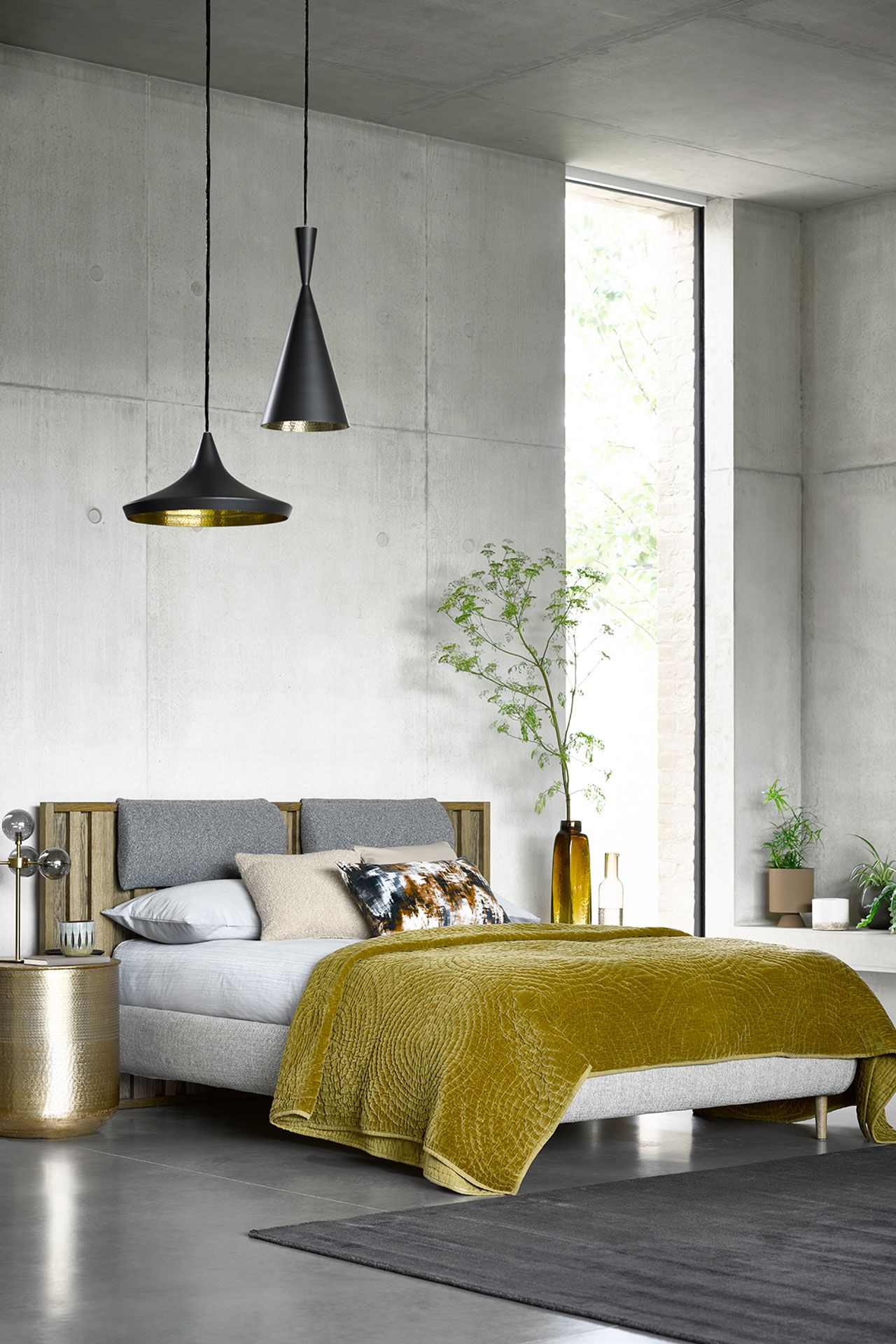 Image may contain Indoors Room Bedroom Interior Design Rug and Furniture