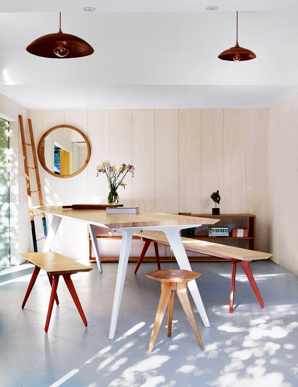 Image may contain Furniture Table Dining Table Wood Chair Hardwood and Flooring