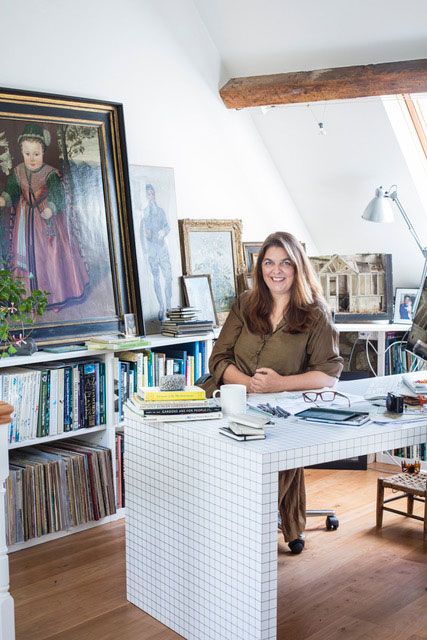 Image may contain Furniture Table Human Person Desk Indoors Tabletop and Marie Laurencin