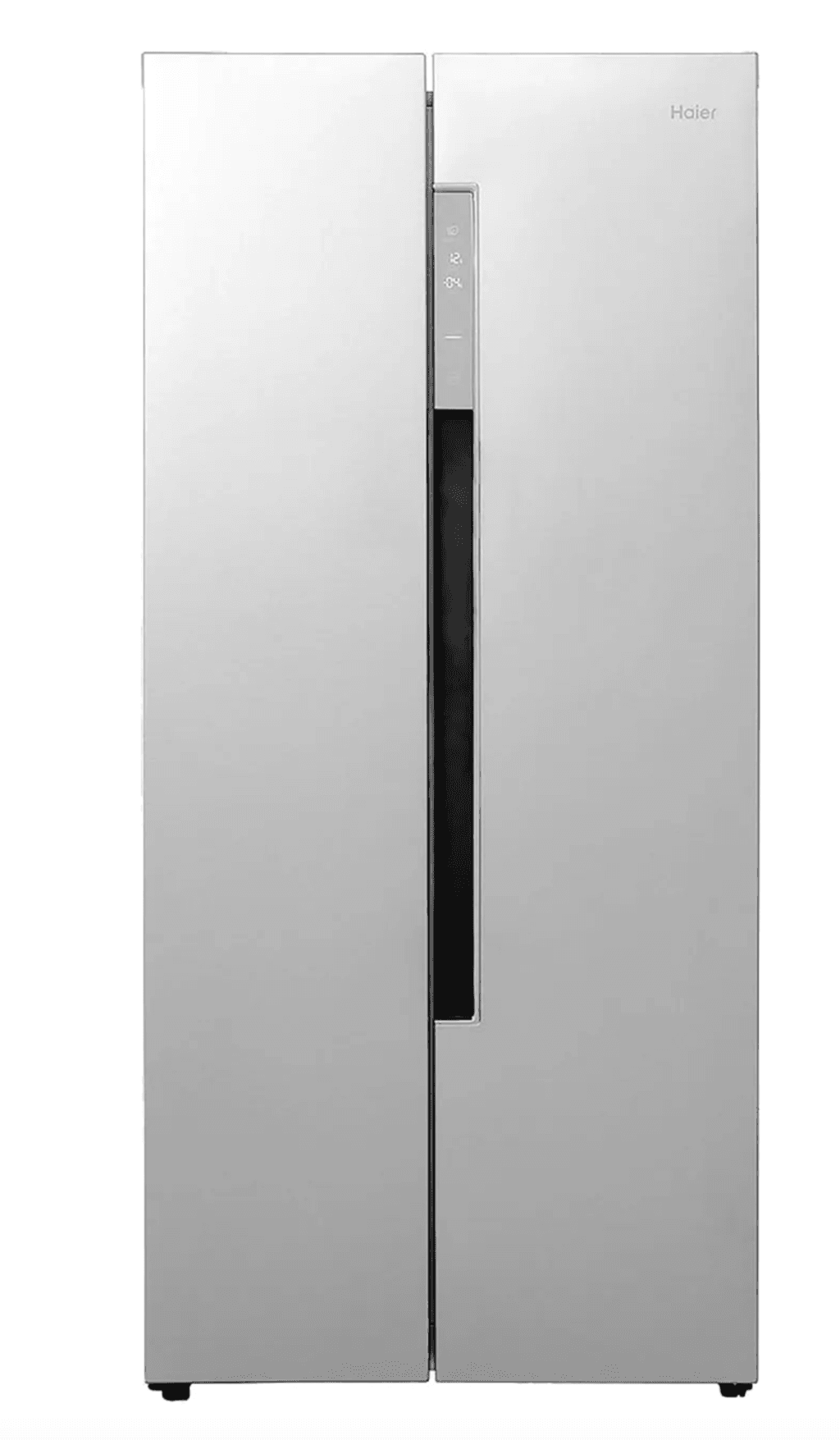 Haier American Fridge Freezer silver 499 from AO. buttongroup Shop now