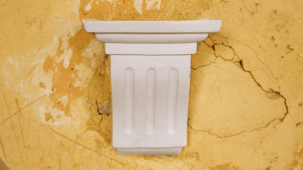 Gio Plinth 110 from Ceraudo. If you're really limited for space lining the wall with two or three of these plaster...