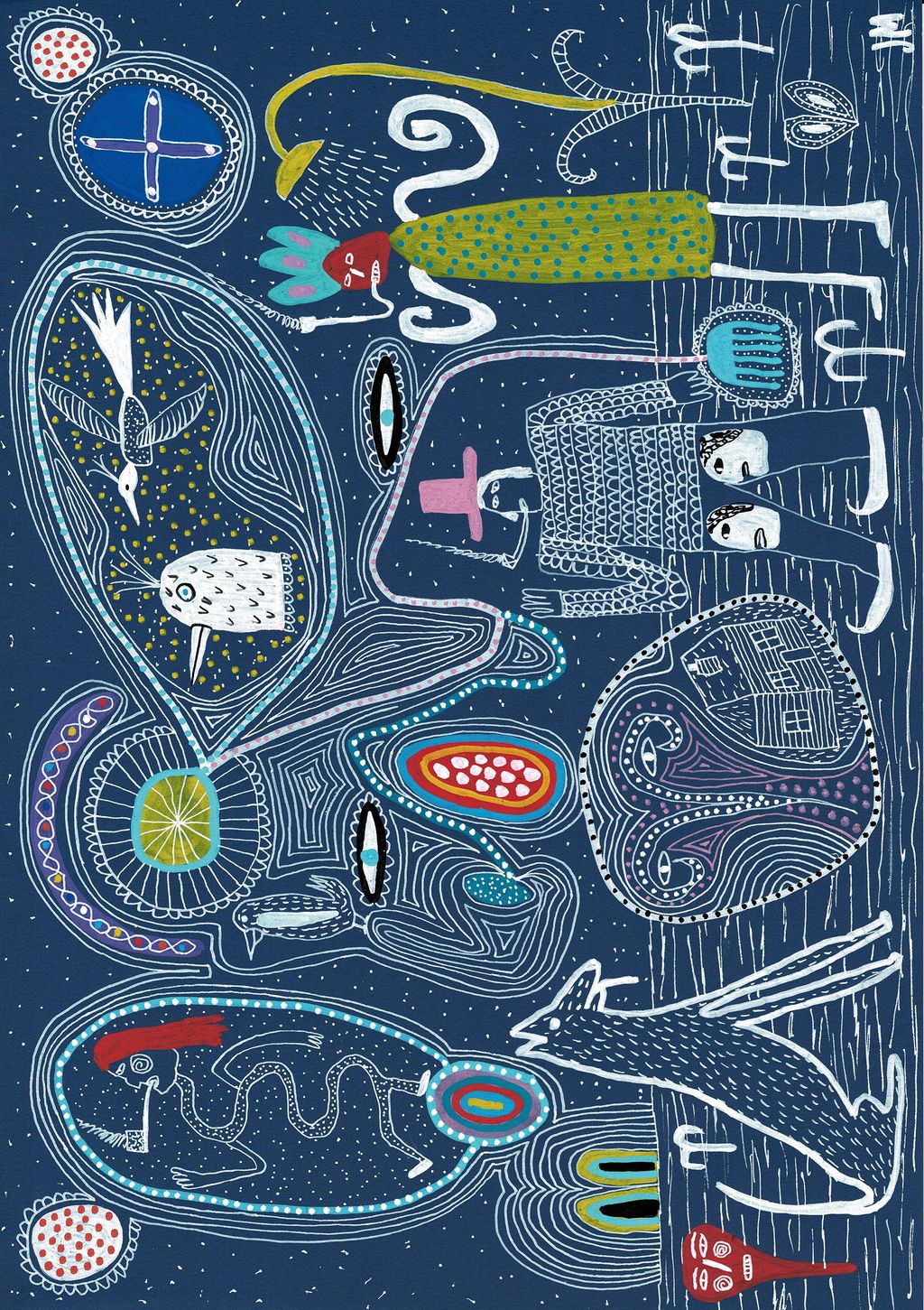 They are Enjoying Their Walk by John McKie gicle print A3 20. johnmckie.co.uk