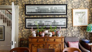 Image may contain Furniture Room Indoors Sideboard Living Room Cabinet Table and Home Decor