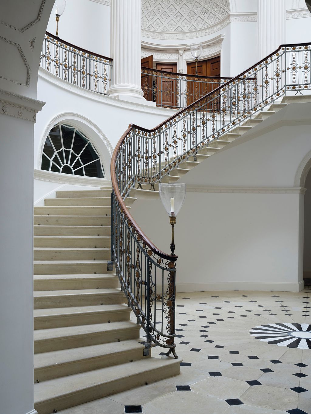 Image may contain Banister Handrail Staircase Interior Design and Indoors