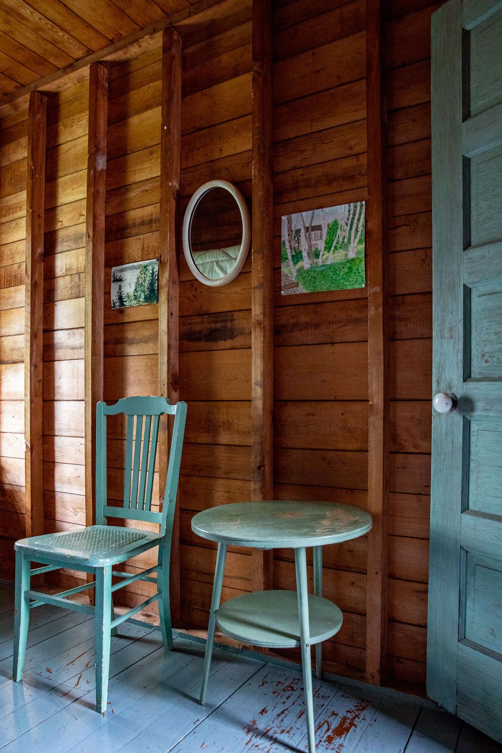 The Big House color palette was established from the start springing from the stained walls in the great room four...