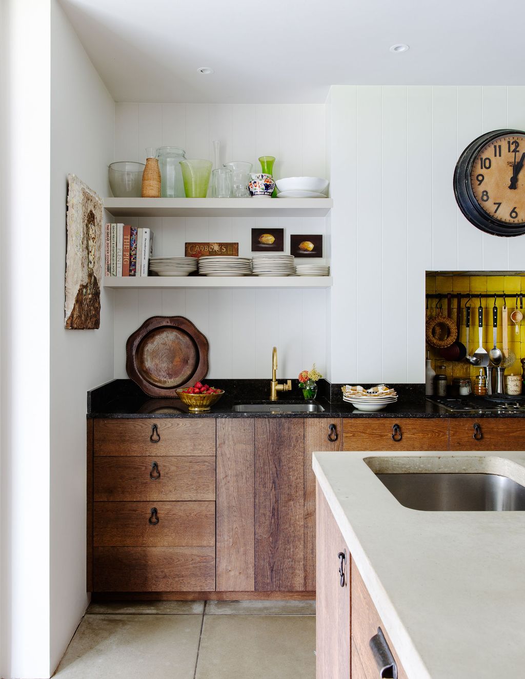 In Georgina Cave of Cave Interior's London house the walls woodwork and ceiling are painted in 'Slaked Lime Mid' with...