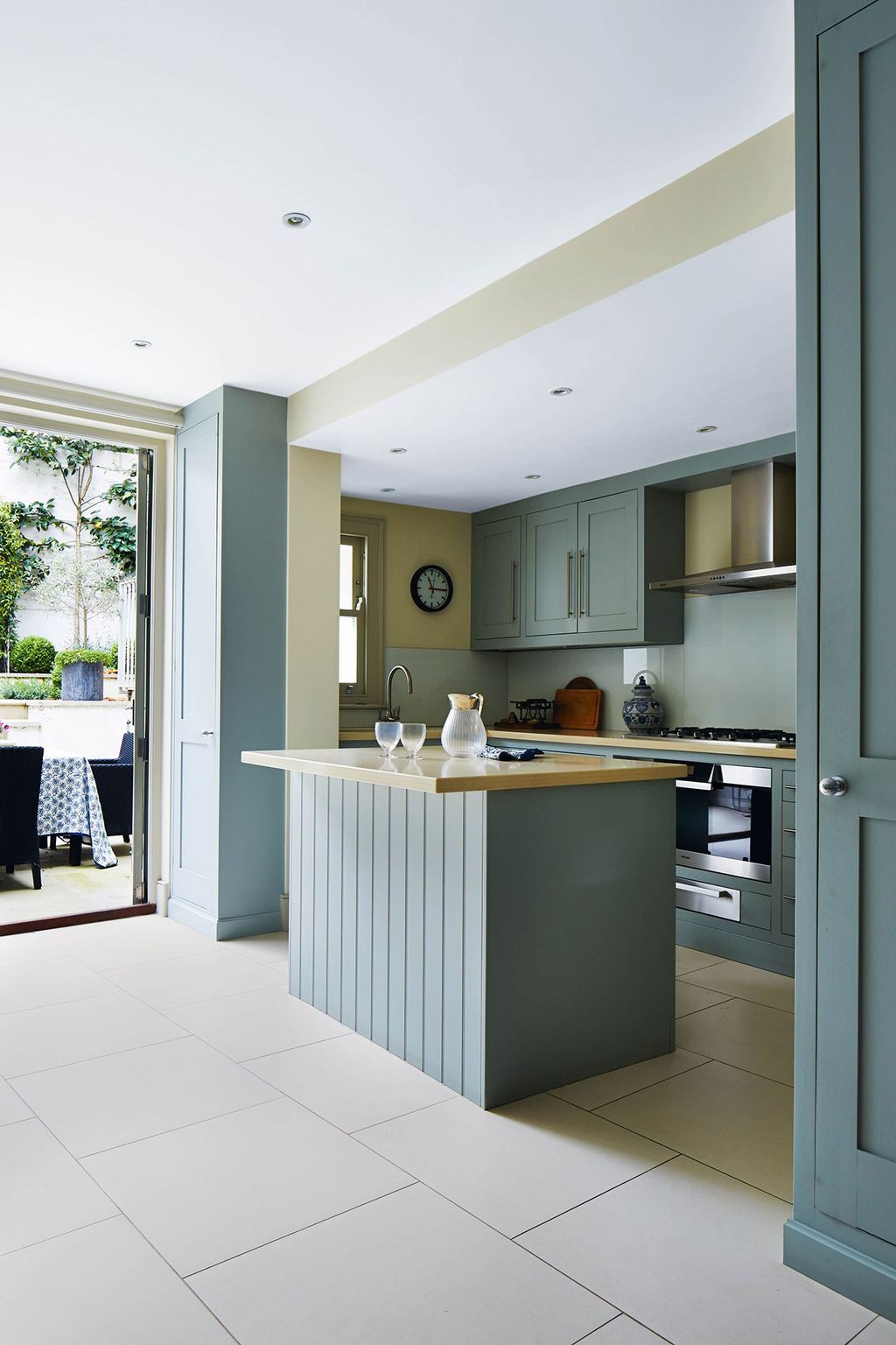 Image may contain Indoors Room Kitchen Furniture Kitchen Island and Interior Design