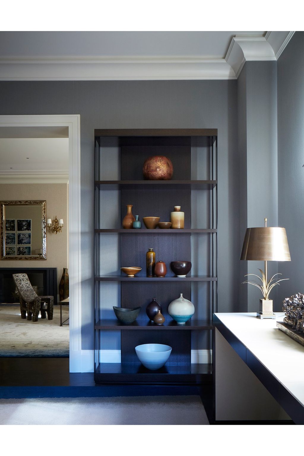 Kitchen Shelving  Modern Park Avenue Apartment | Real Homes