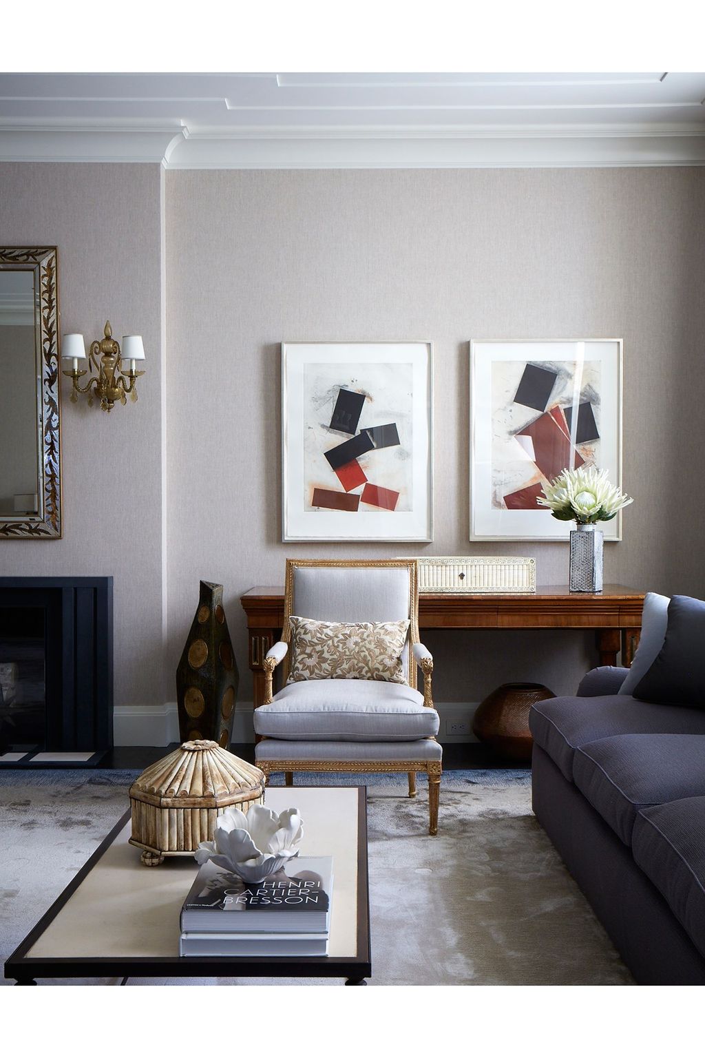 Formal Sitting Area  Modern Park Avenue Apartment | Real Homes