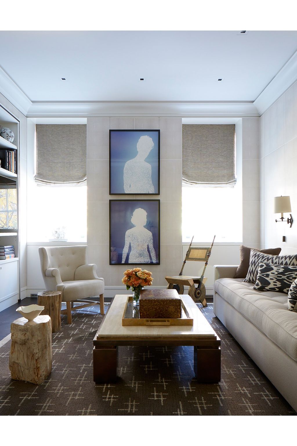 Living Room Coffee Table  Modern Park Avenue Apartment | Real Homes