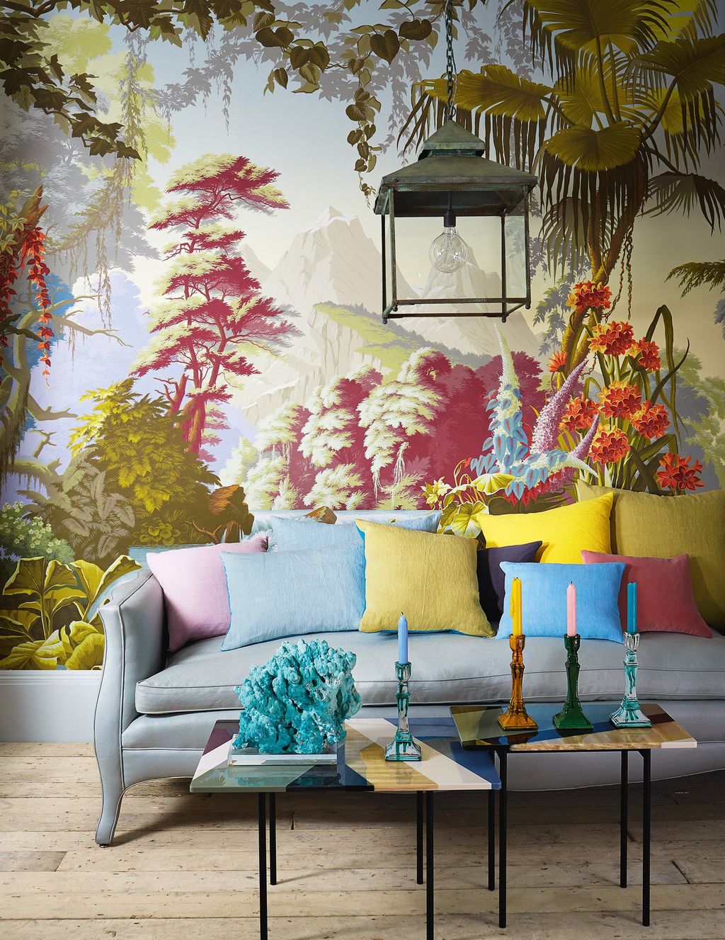 De Gournay l'Eden in Paradiso wallpaper panel for information degournay.com