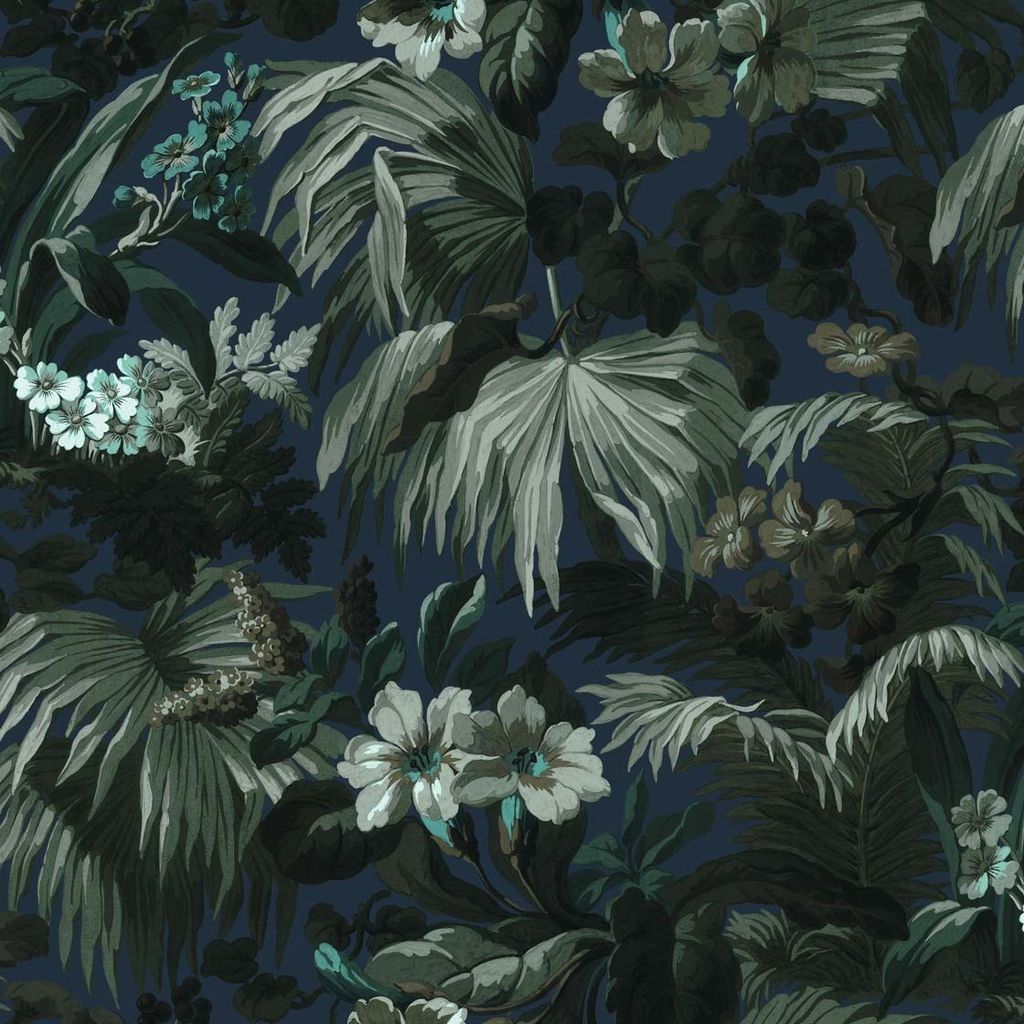 House of Hackney Limerence wallpaper in ink 185