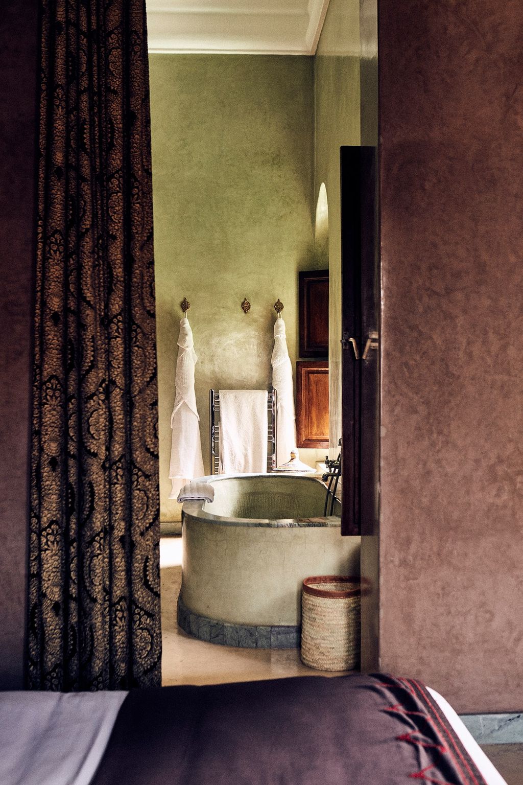Bathroom at El Fenn | Vanessa Branson's Marrakech Hotel and London Home