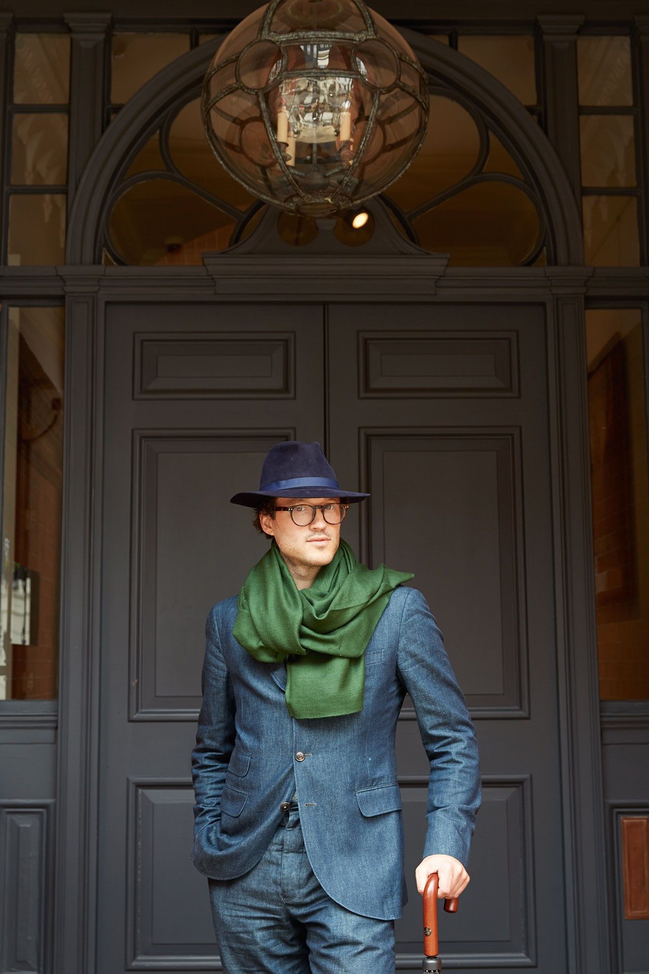 Image may contain Clothing Apparel Pants Human Person Hat Denim and Jeans