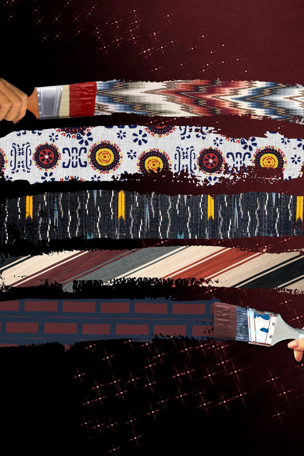 Charlie Porter brings together patterned fabrics in two standout colour palettes for the new year.