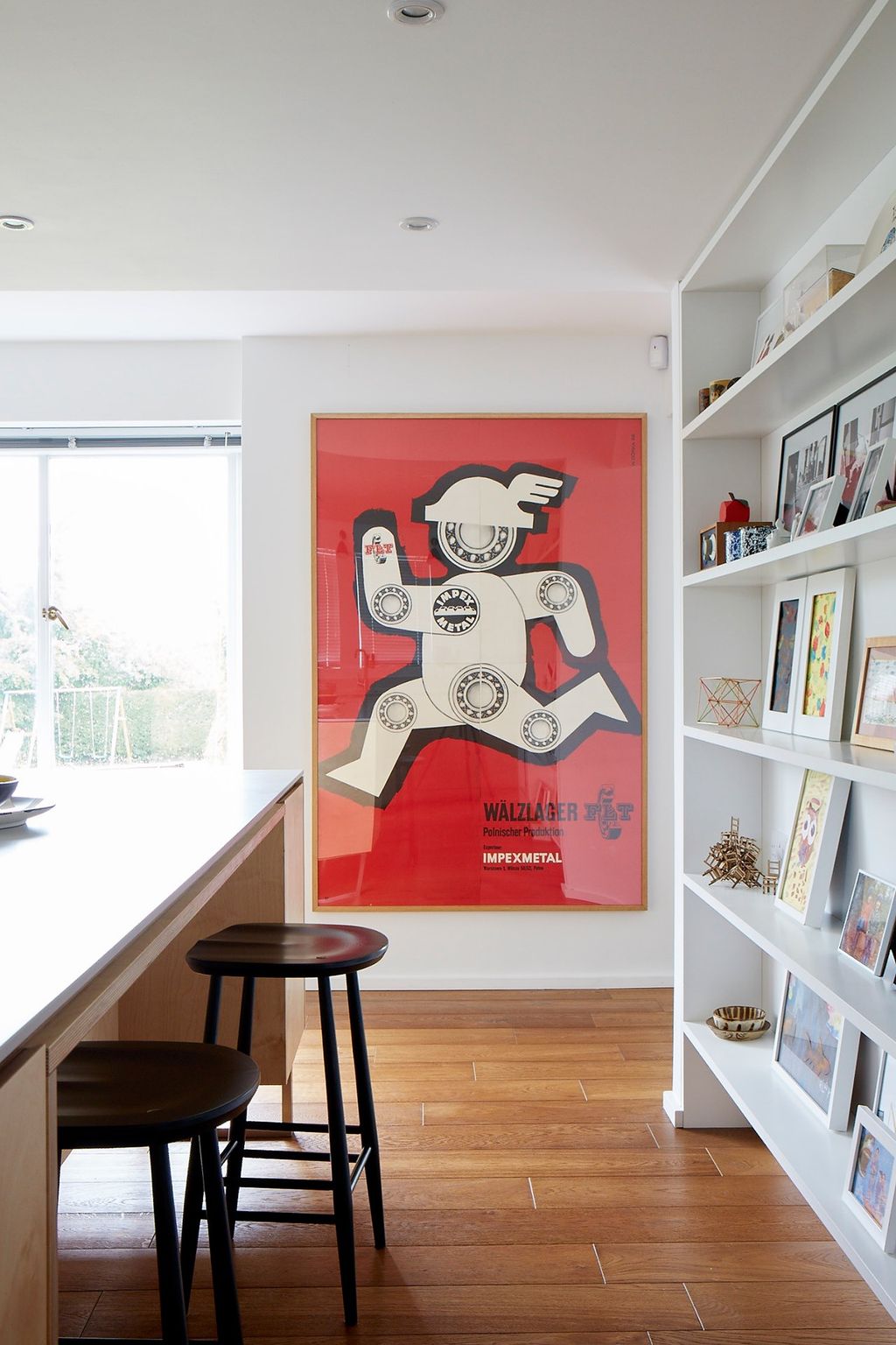 Kitchen Shelving At Home Modern Colourful Thirties House | Real Homes