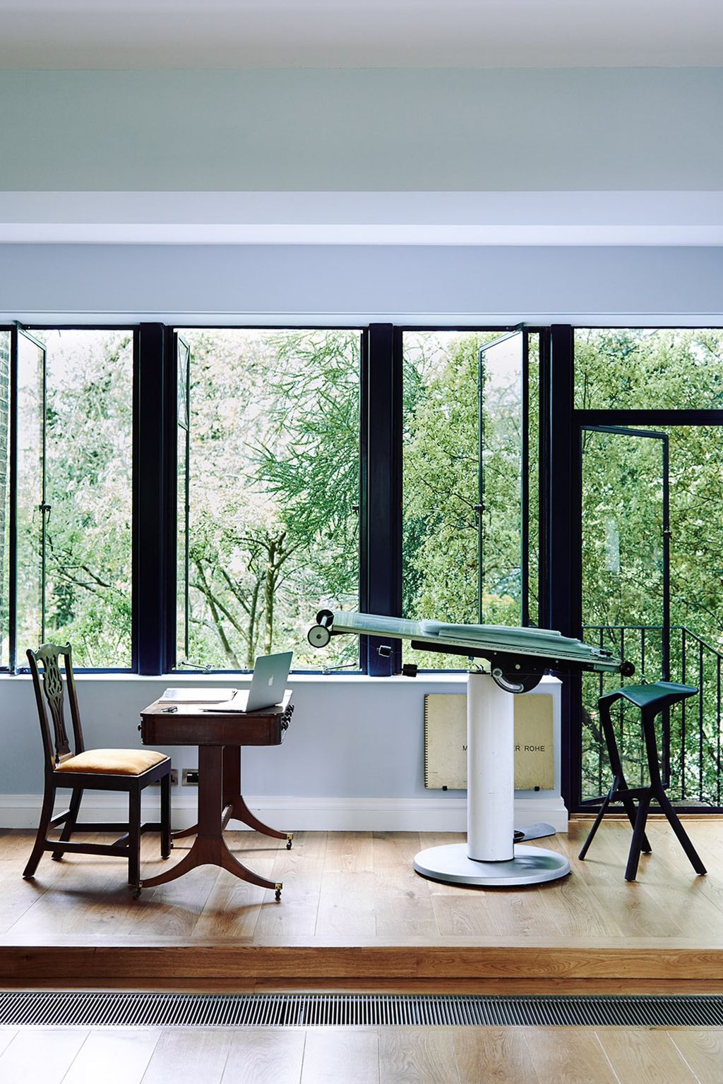 Image may contain Furniture Chair Table Desk and Dining Table