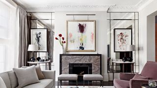 Image may contain Furniture Living Room Indoors Room Table Interior Design Cushion Pillow and Coffee Table